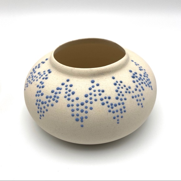 Vintage Art Pottery Vases Bowl Southwest Geometric - Picture 3 of 8